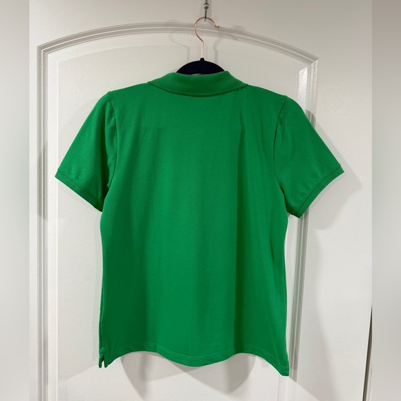 J.Crew Women’s Green Polo Shirt S NWT Collared Stretch Cotton Short Sleeve - Picture 5 of 8